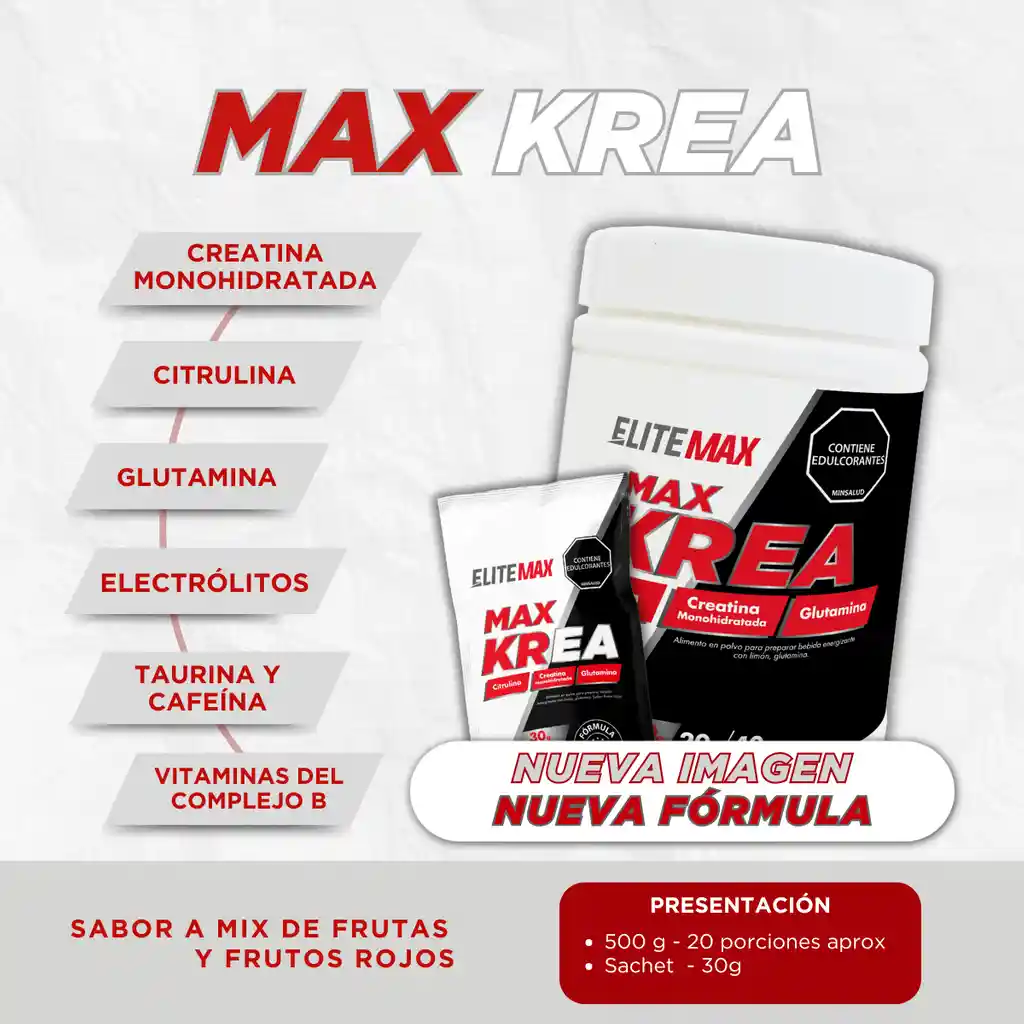 Creatina Maxcrea Monohidratada Elitemax