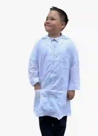 Bata Laboratorio Bata Doctor Talla 8 Con Cremallera Unisex