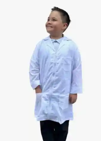 Bata Laboratorio Bata Doctor Talla 8 Con Cremallera Unisex