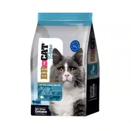 Br For Cat Pure Para Gatos Castrados De 1 Kg Sabor A Salmón