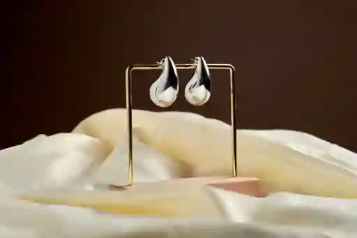 Aretes Gota Plata