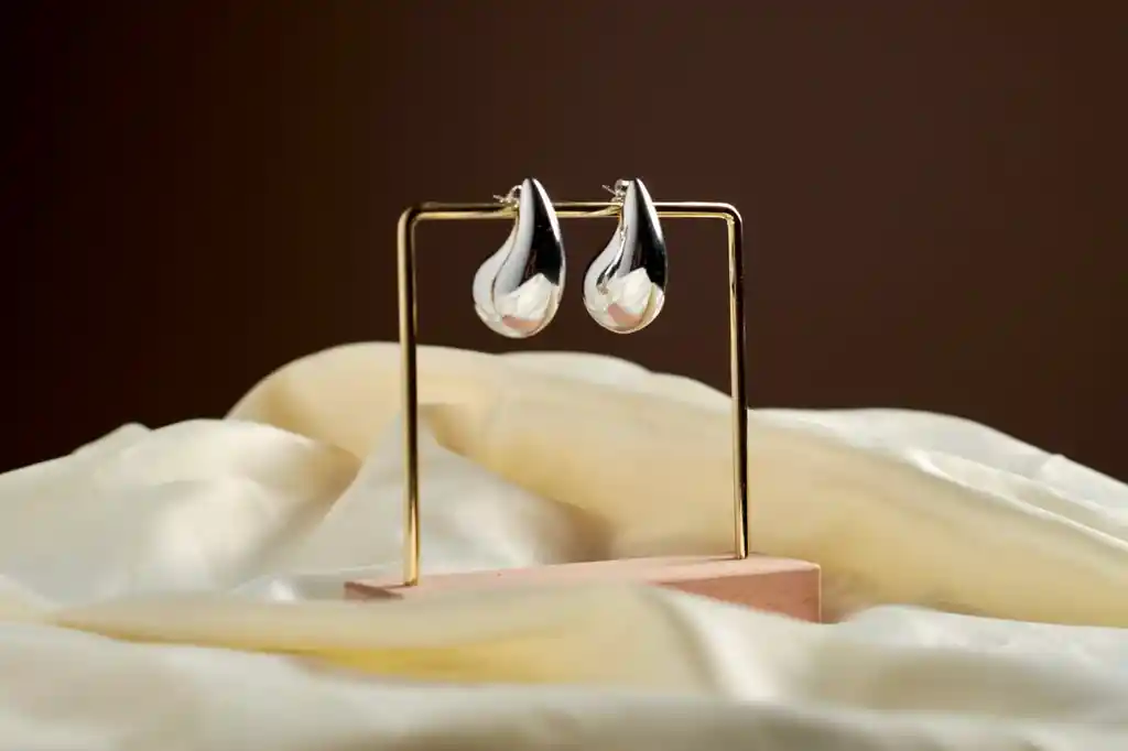 Aretes Gota Plata