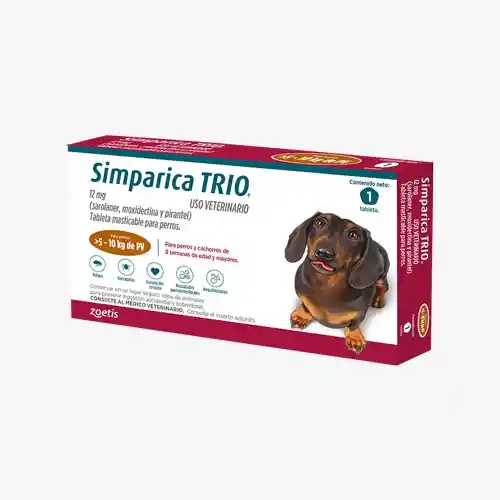Simparica Trio Perros De 5 Hasta 10kg