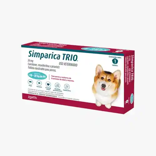 Simparica Trio Perros De 10 Hasta 20kg