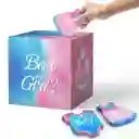 Caja Revelación De Género Votación Baby Shower Nombre