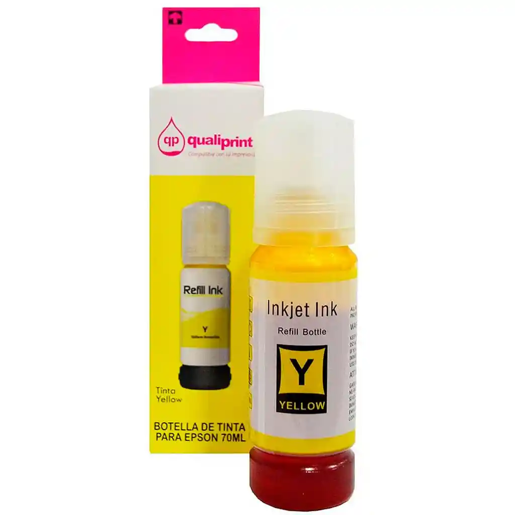 Botella De Tinta Epson 544 - 504 Amarilla 70ml Generica