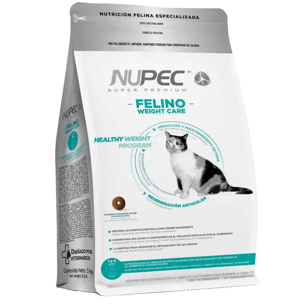 Nupec Felino Weight Care 1.5kg - Concentrado Para Gatos