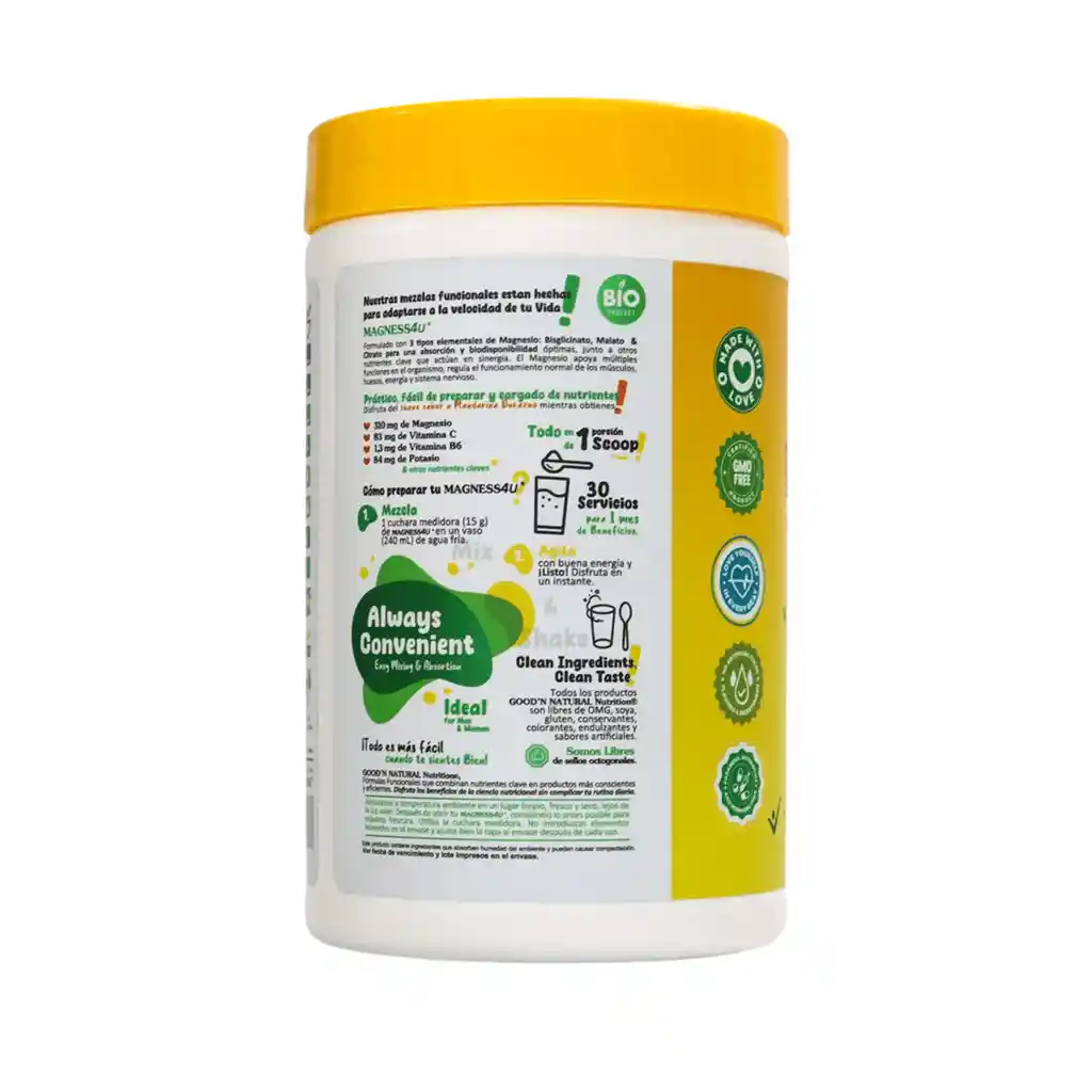 Magnesio Good Natural Polvo X 450g