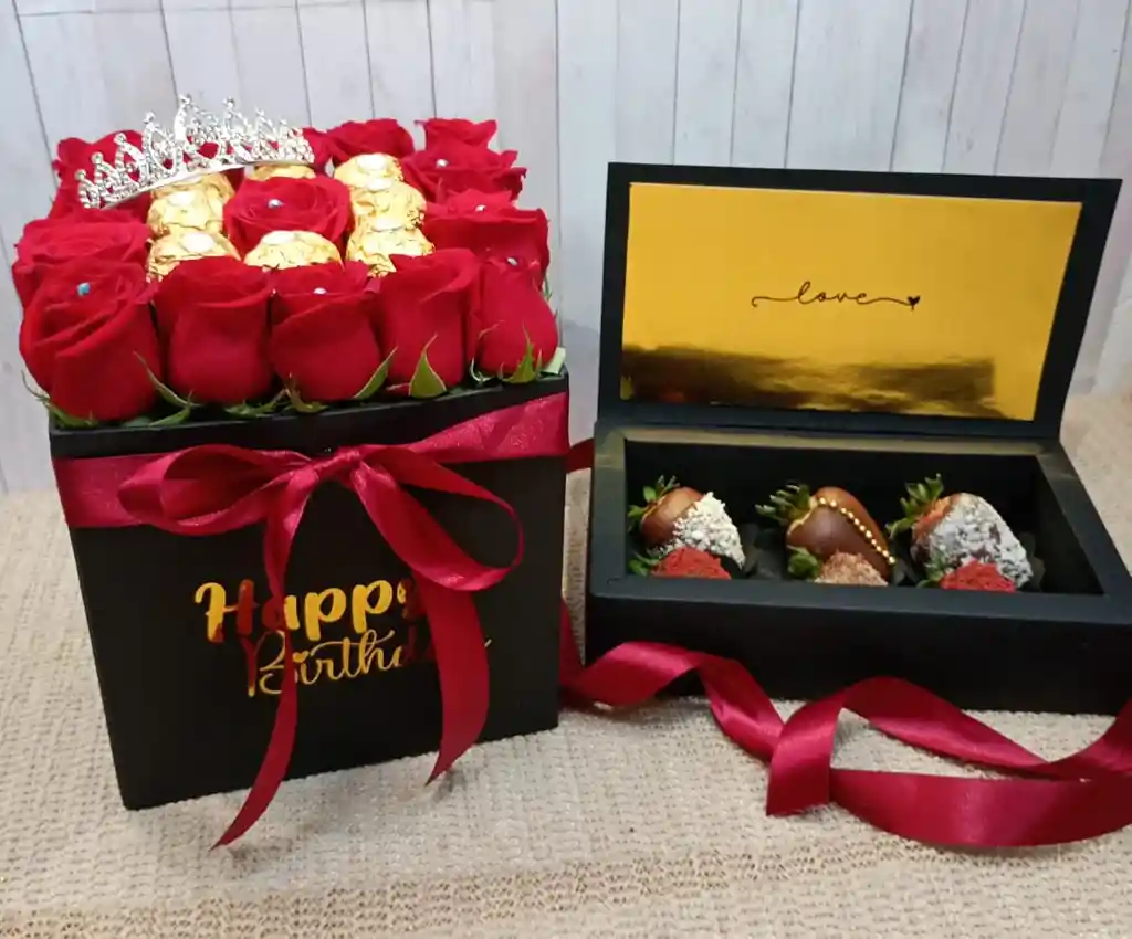 Detalle Fresas Con Chocolates