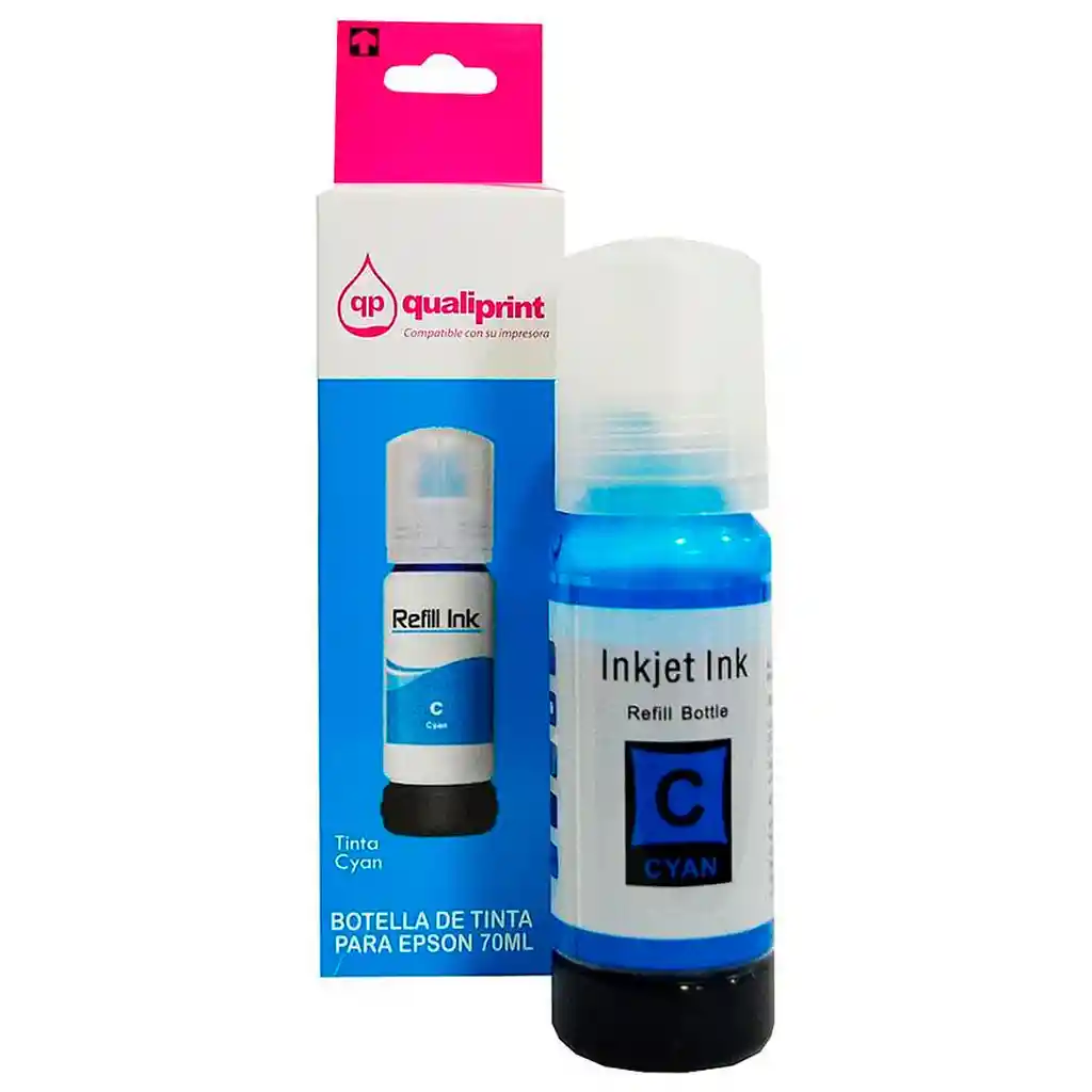 Botella De Tinta Epson 664 Cyan 70ml Generica