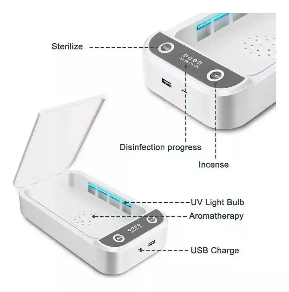 Caja Esterilizadora Uv Caja De Limpieza Con Luz Portatil