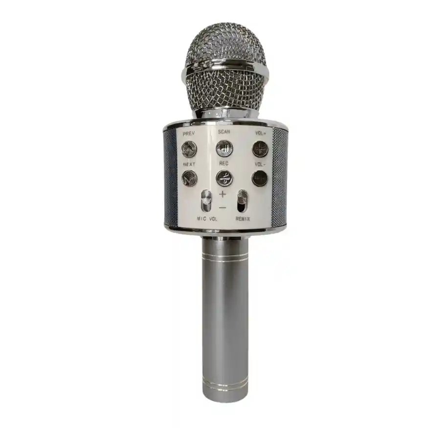 Micrófono Parlante Karaoke Bluetooth Portátil Inalámbrico