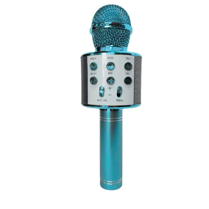 Micrófono Parlante Karaoke Bluetooth Portátil Inalámbrico
