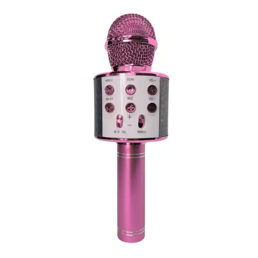 Micrófono Parlante Karaoke Bluetooth Portátil Inalámbrico