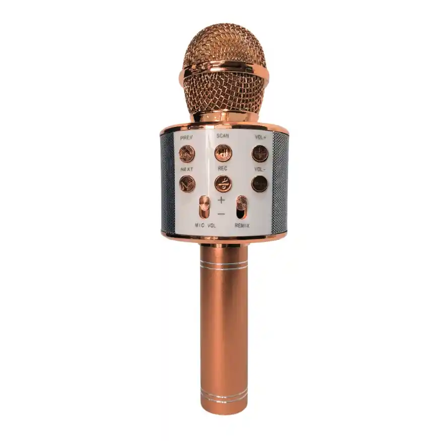 Micrófono Parlante Karaoke Bluetooth Portátil Inalámbrico