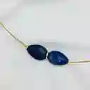 Collar Gotas De Lapislazuli