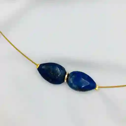 Collar Gotas De Lapislazuli