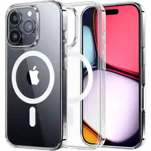 Forro Rígido Transparente Magsafe Para Iphone 16 Pro Max