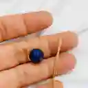 Cadena Dorada Con Piedra Lapislazuli