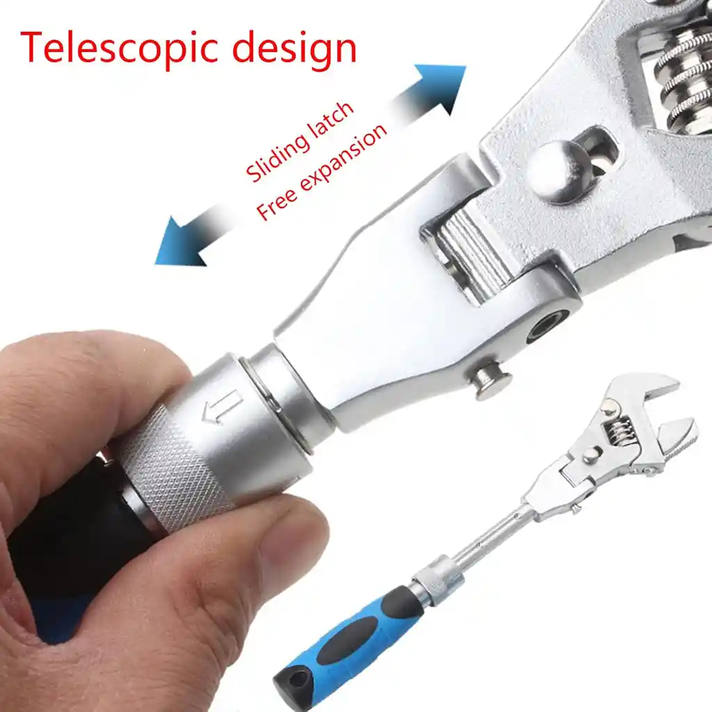 Llave De Trinquete Plegable 5 En 1 De 10 Pulgadas