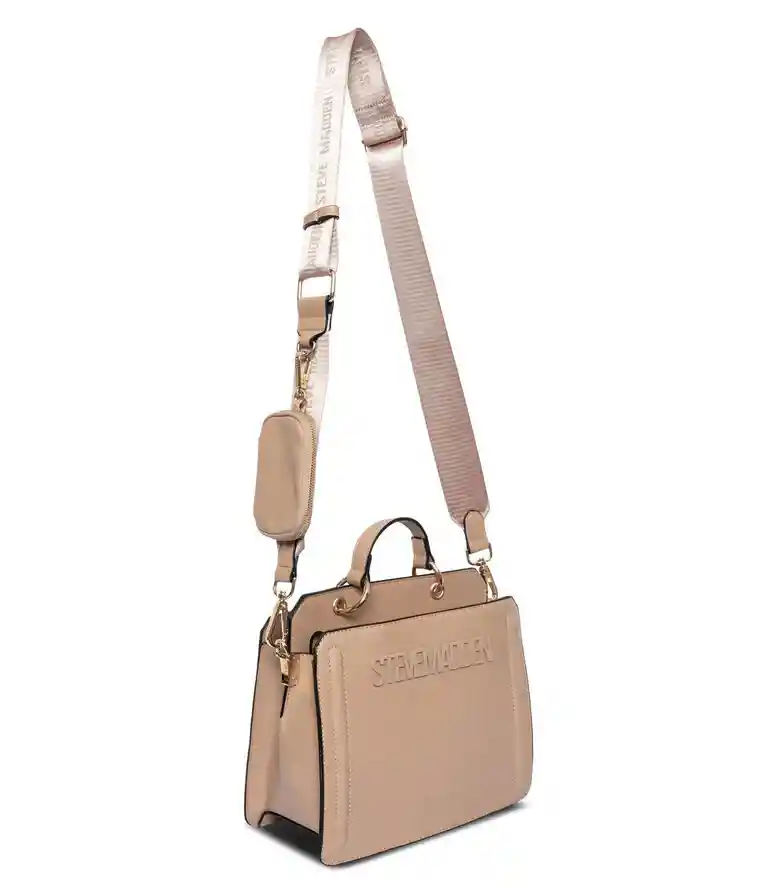 Steve Madden Bolso Satchel Crossbody Nude Original