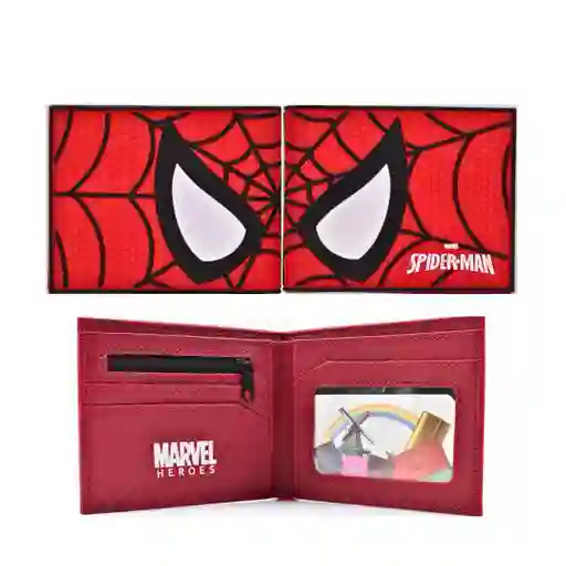 Billetera Cartera De Goma Para Niño Con Diseño De Super Heroes