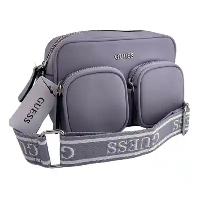 Crossbody Guess Bolso Manos Libres Color Lila Original