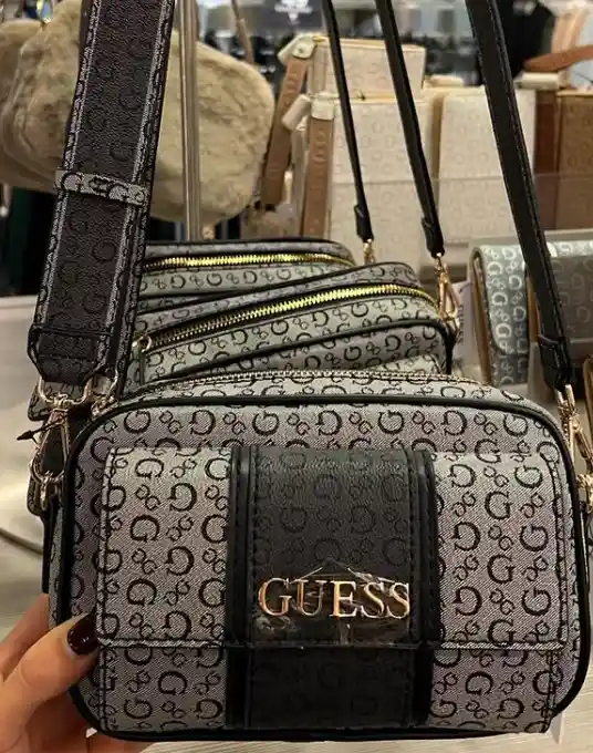 Bolso Guess Crossbody Negro Para Mujer Original