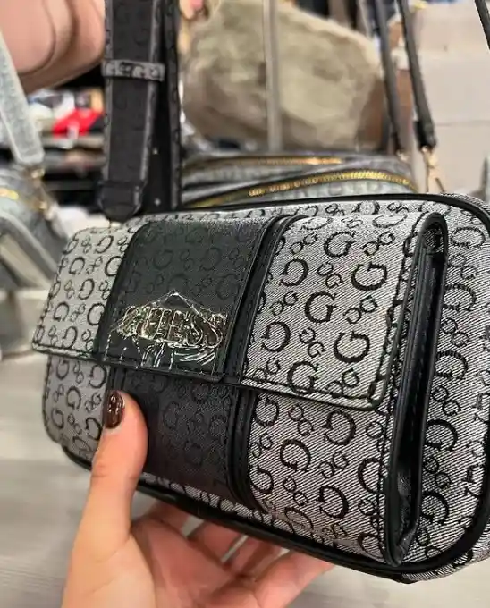 Bolso Guess Crossbody Negro Para Mujer Original