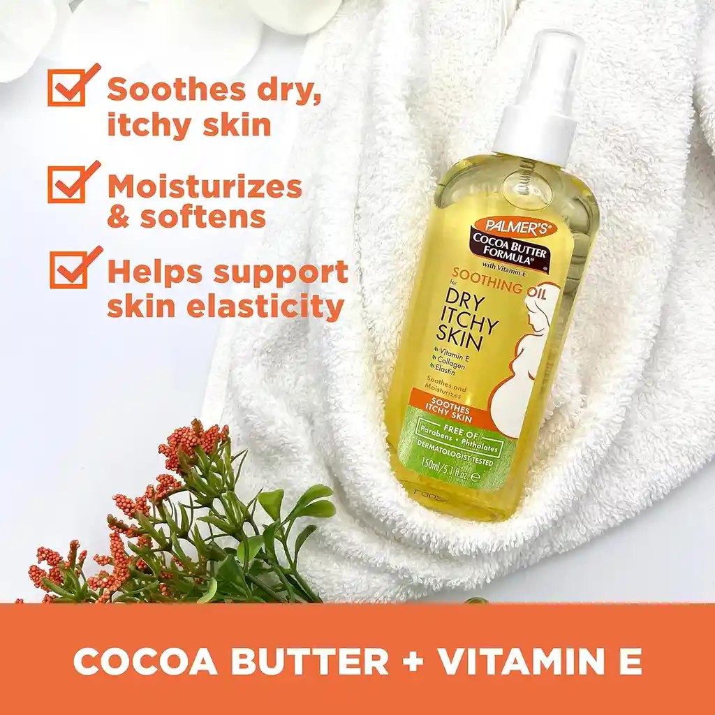 Aceite Calmante Palmers Comezon Y Piel Seca Embarazo 150 Ml