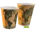 Vasos De Papel 9 Onzas Impreso X 50 Unidades - Compostables Y Biodegradables
