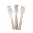 Tenedor Biodegradable De Bambú X 100 Unidades - Compostable Ecolovers