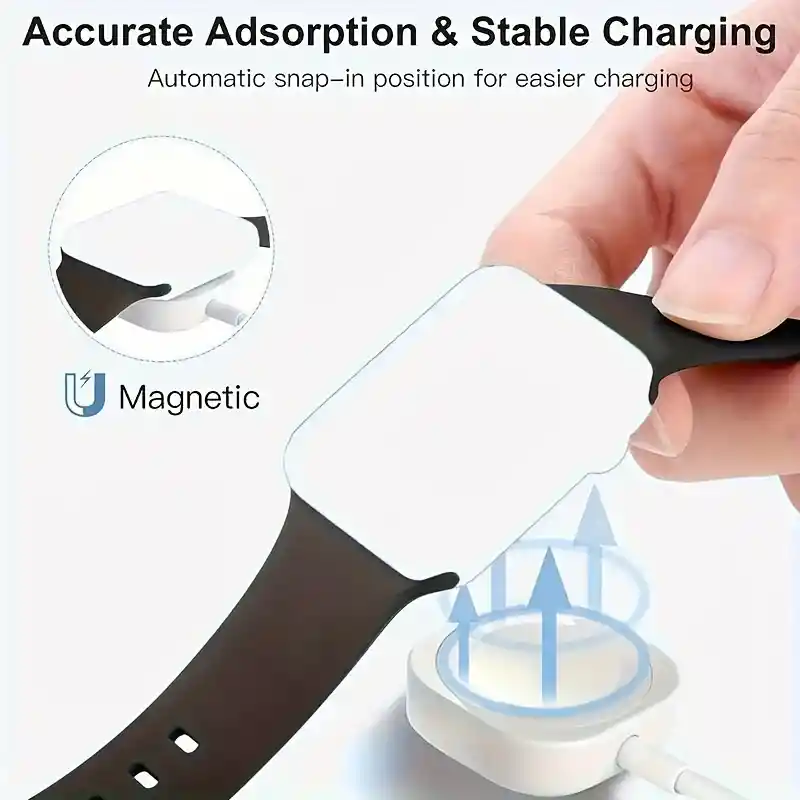 Cargador Compatible Apple Inalámbrico Magnético Usb-c Compatible Con Iwatch Series 1 Al 9 Se Ultra