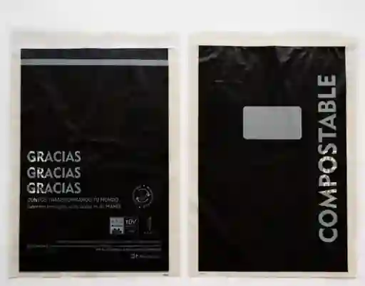 Bolsa De Maíz Para Envíos Negra X 50 Unidades