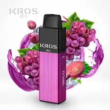 Vape Desechable Kros Mini 4.000 Puffs Grape Ice 5% Nic.