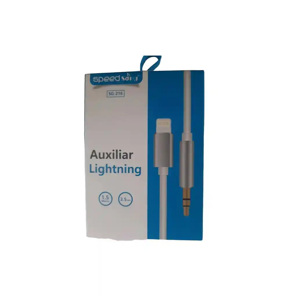 Cable Sg216 Lightning Audio A Auxiliar 3.5mm Para Iphone