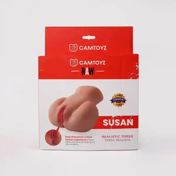 Torso Realista Susan Masturbador Masculino Ano Y Vagina Camtoyz