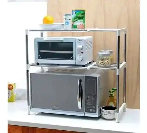 Organizador De Cocina Multifuncional Para Horno 2 Niveles