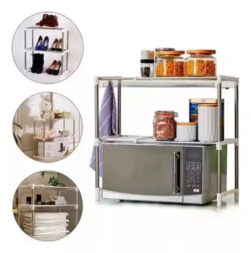 Organizador De Cocina Multifuncional Para Horno 2 Niveles