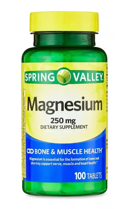 Spring Valley Magnesio 250 Mg 100 Tabletas