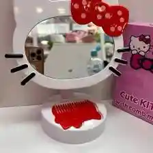 Espejo Pequeño De Tocador De Hello Kitty