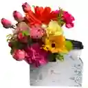 Caja Floral Con Café – Especial Día De La Madre