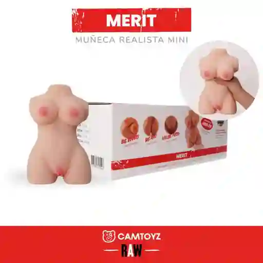 Torso Realista Merit Masturbador Masculino Ano Y Vagina Camtoyz