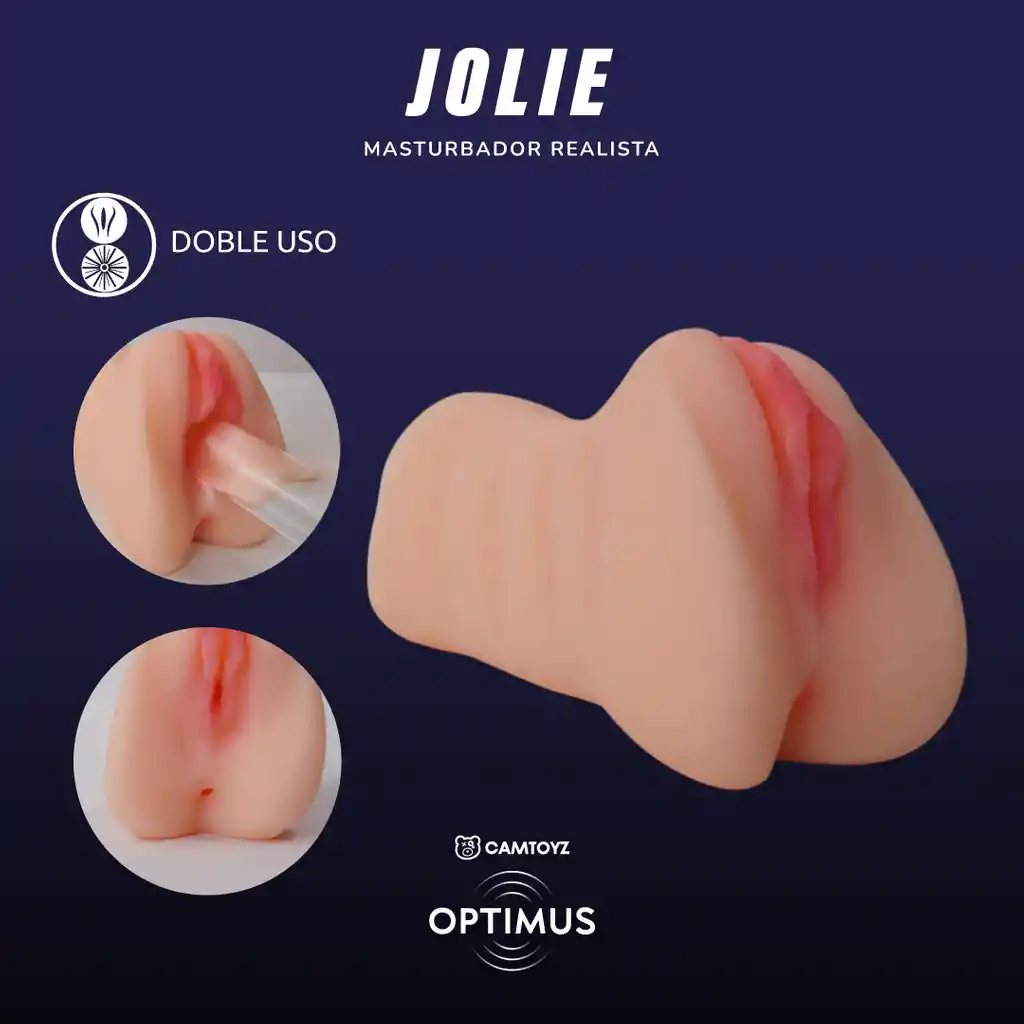 Masturbador Realista Jolie Ano Y Vagina Optimus Camtoyz