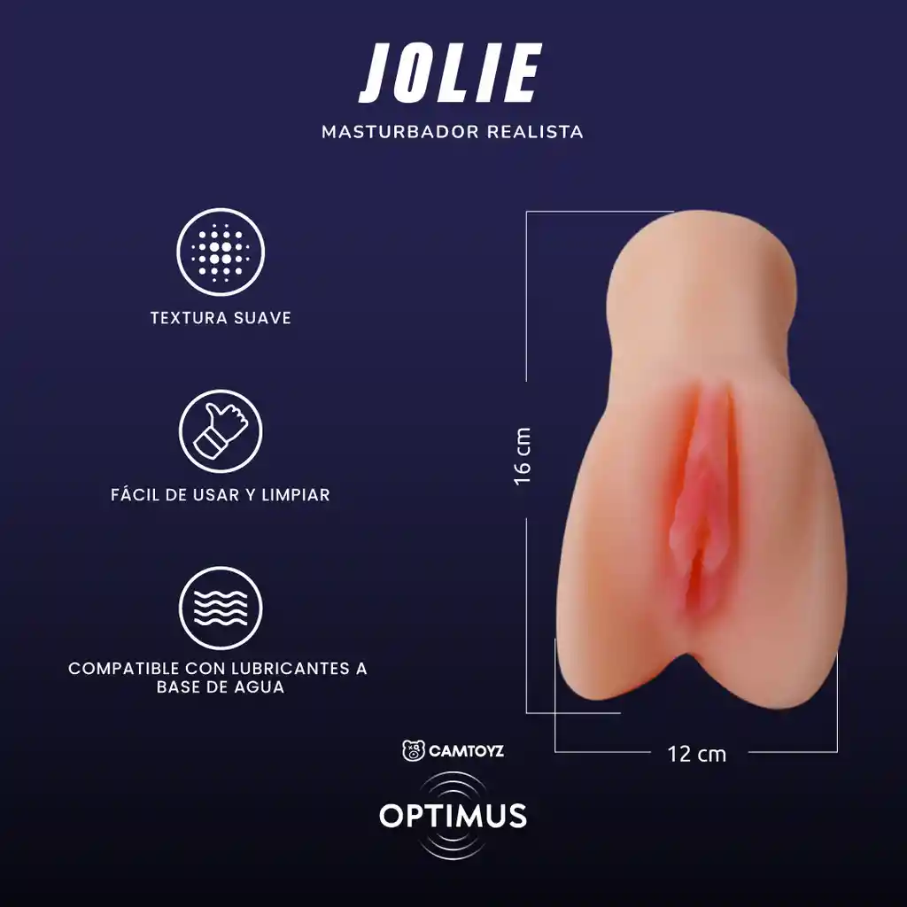 Masturbador Realista Jolie Ano Y Vagina Optimus Camtoyz
