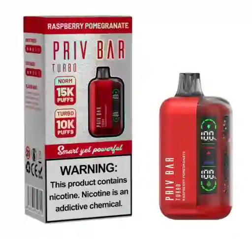 Vape 15.000 Puffs Priv Bar Raspberry Pomegranate