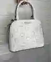 Bolso Crossbody Guess Mujer - Cartera Satchel Blanca Original