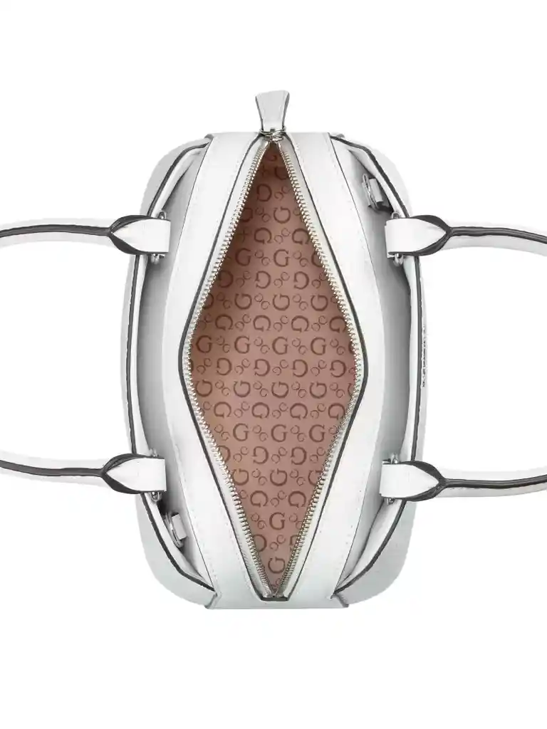 Bolso Crossbody Guess Mujer - Cartera Satchel Blanca Original