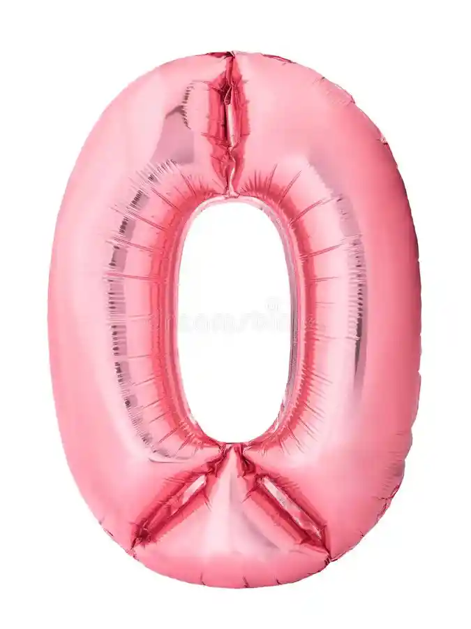 Numero 0 Rosado 32 Pulgada