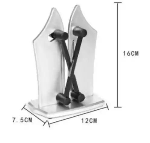 Afilador De Cuchillos En X En Acero Inoxidable